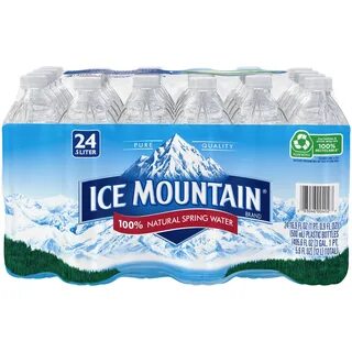 Ice Mountain Natural Spring Water, 16.9 Fl. Oz., 24 Count - 