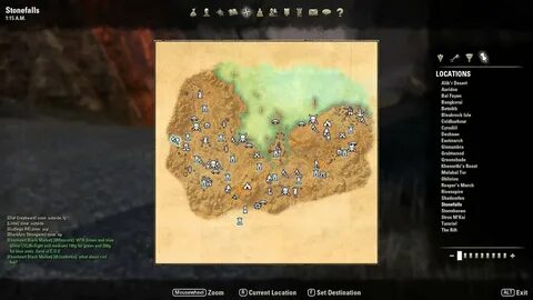 Elder Scrolls Online - Stonefalls Treasure Map VI Location -