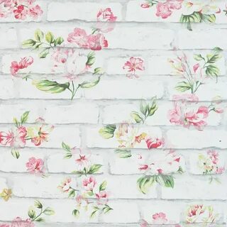 Arthouse Shabby Chic Brick Pink Paper Strippable Roll (Cover