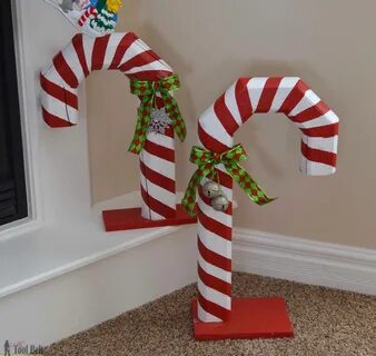 Candy cane decorations, Elf christmas decorations, Diy chris