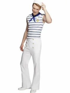 Fever Male French Sailor Costume Traje de marinero, Disfrace