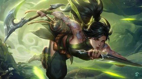 ArtStation - Akali, Sun haiyang Lol league of legends, Champ