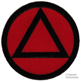 ALCOHOLICS ANONYMOUS iron-on patch SOBER symbol Circle Etsy