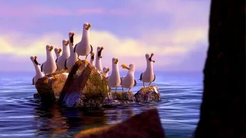 Seagulls in Finding Nemo, "Mine! Mine! Mine!" Finding nemo, 