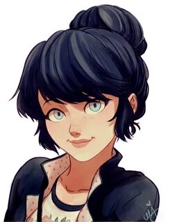 Marinette in a bun is my PURE STRENGHT ᕙ(⇀*↼")ᕗ Dibujos de l