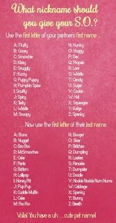 What Pet Name Should You Bestow Upon Your Significant Other?