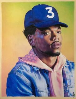 My finished colored pencil drawing of Chance The Rapper! (Wi