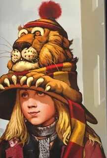 Luna Lovegood's lion-topped hat Harry potter fan art, Luna l