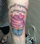 My cupcake water color tattoo