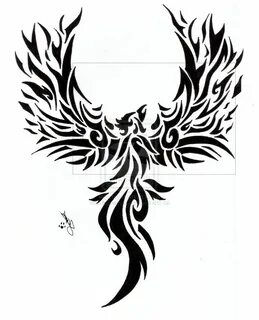 Image result for phoenix tattoos Tribal phoenix tattoo, Phoe