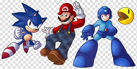 Sonic the Hedgehog Super Mario Bros. Pac-Man Kirby, game cha