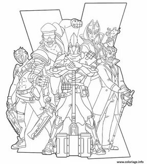 Coloriage Fortnite Season 10 poster à imprimer Coloriage, De