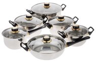 Набор кастрюль "Mayer & Boch" из нержавеющей стали (12 предметов)