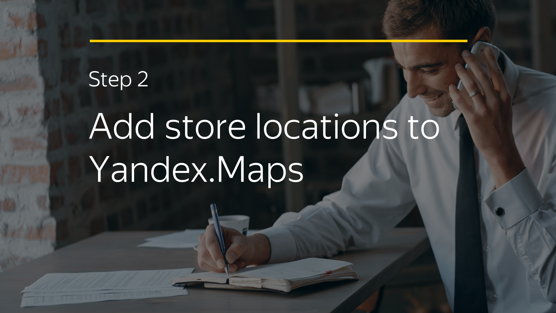 Step 2 Add store locations to Yandex.Maps