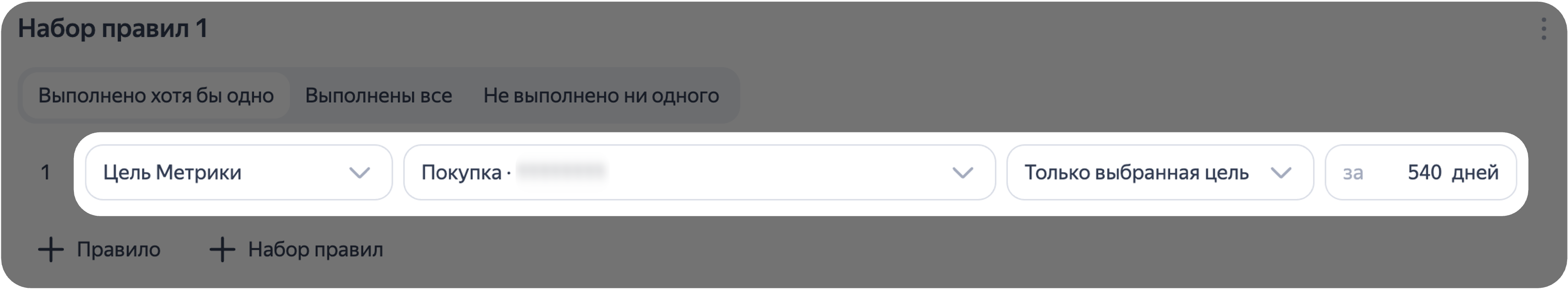 Цель метрики