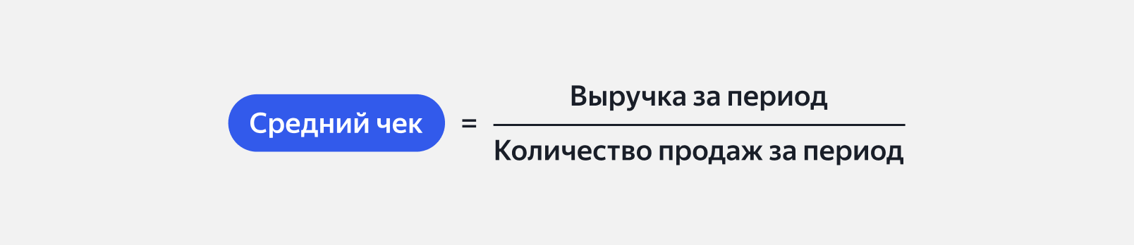 Расчёт среднего чека