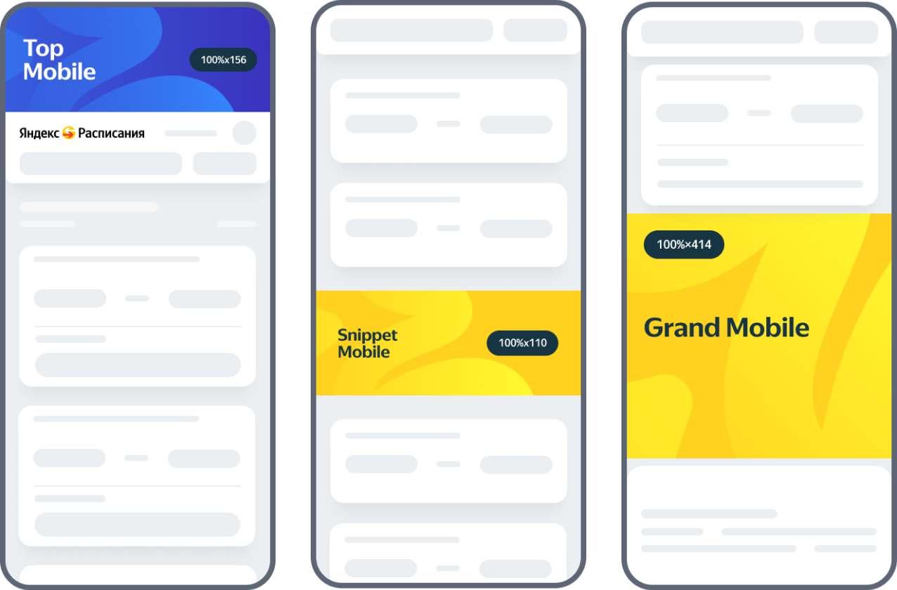 Размещение рекламы на Яндекс Расписания — Медийная реклама — Рекламные ...