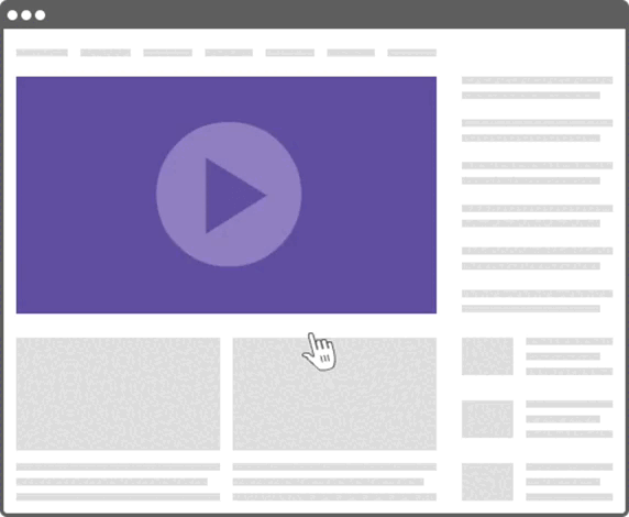 Видеореклама на сайте