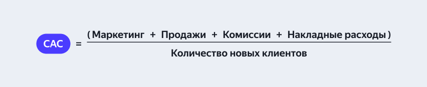 Расширенный расчёт CAC