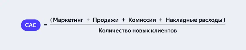 Расширенный расчёт CAC