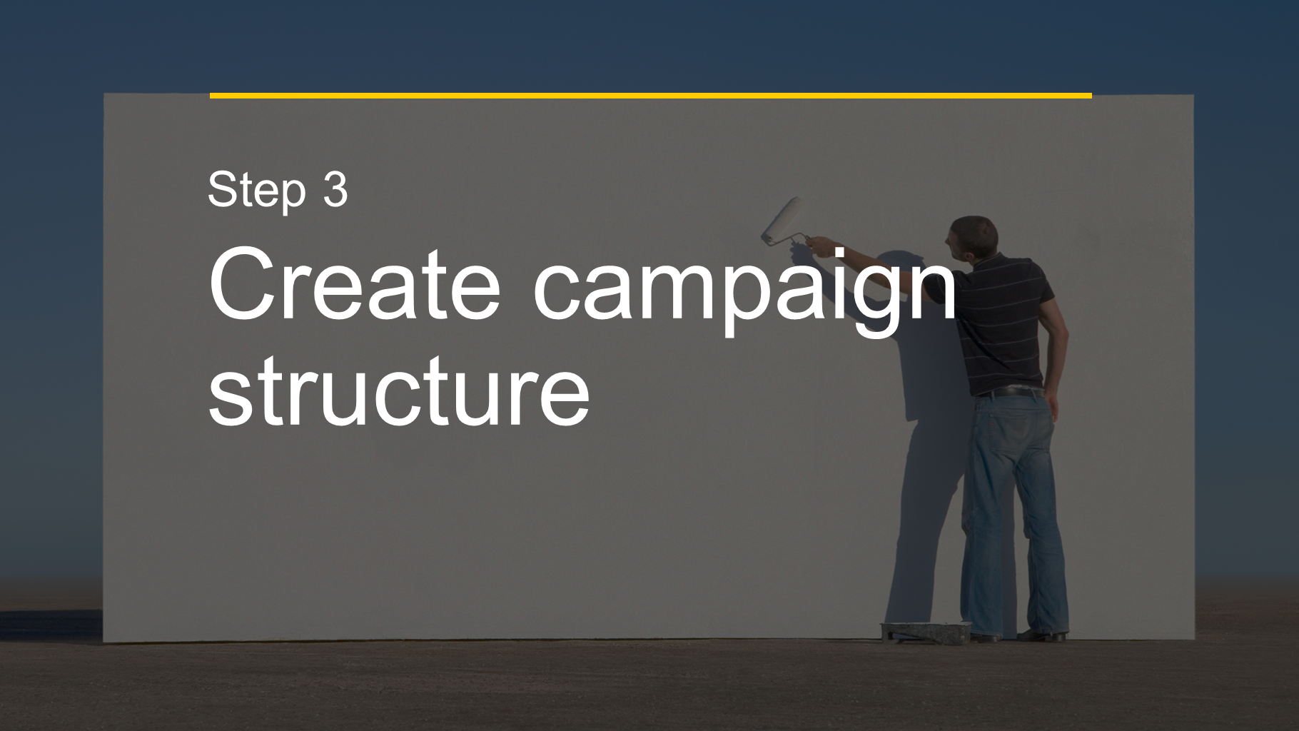 Step 3 Create campaign structure