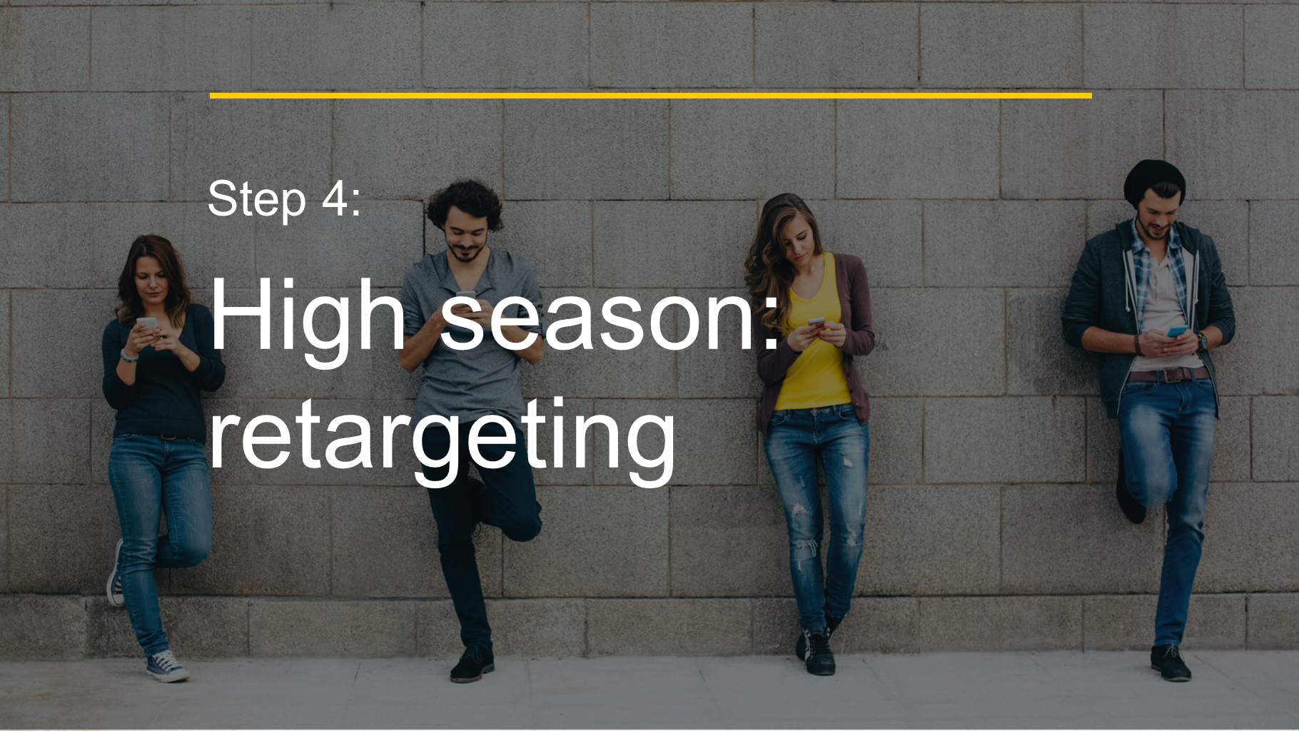 Step 4: High season: retargeting