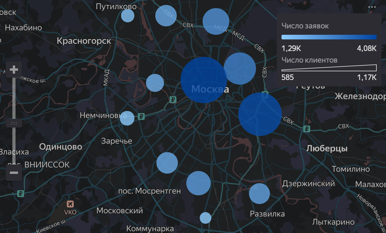 Интерфейс карты