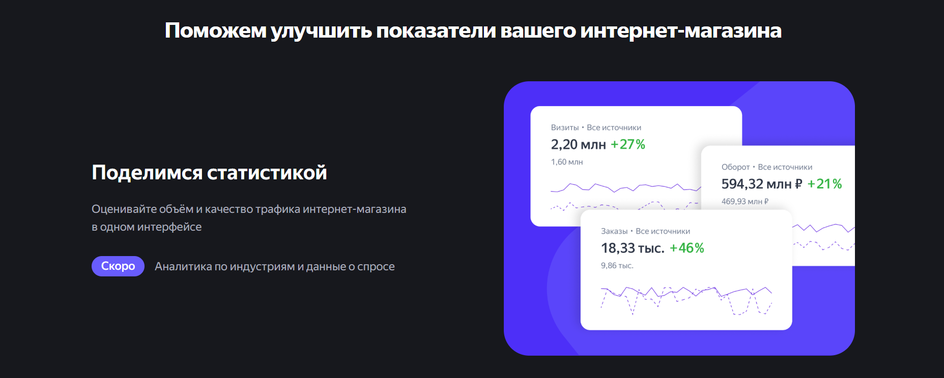 Блок с выгодой для клиента на лендинге