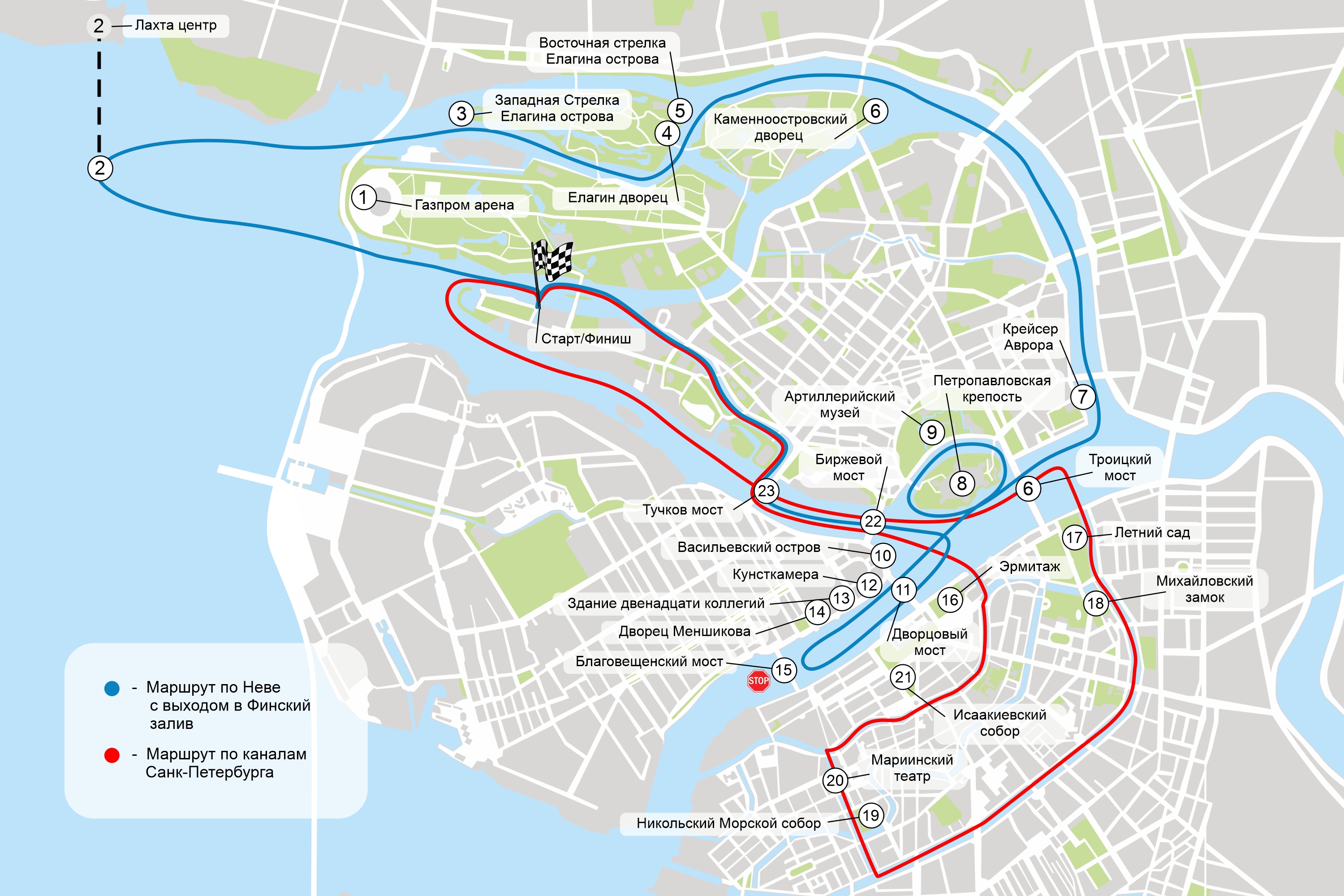 Карта рек и каналов санкт петербурга