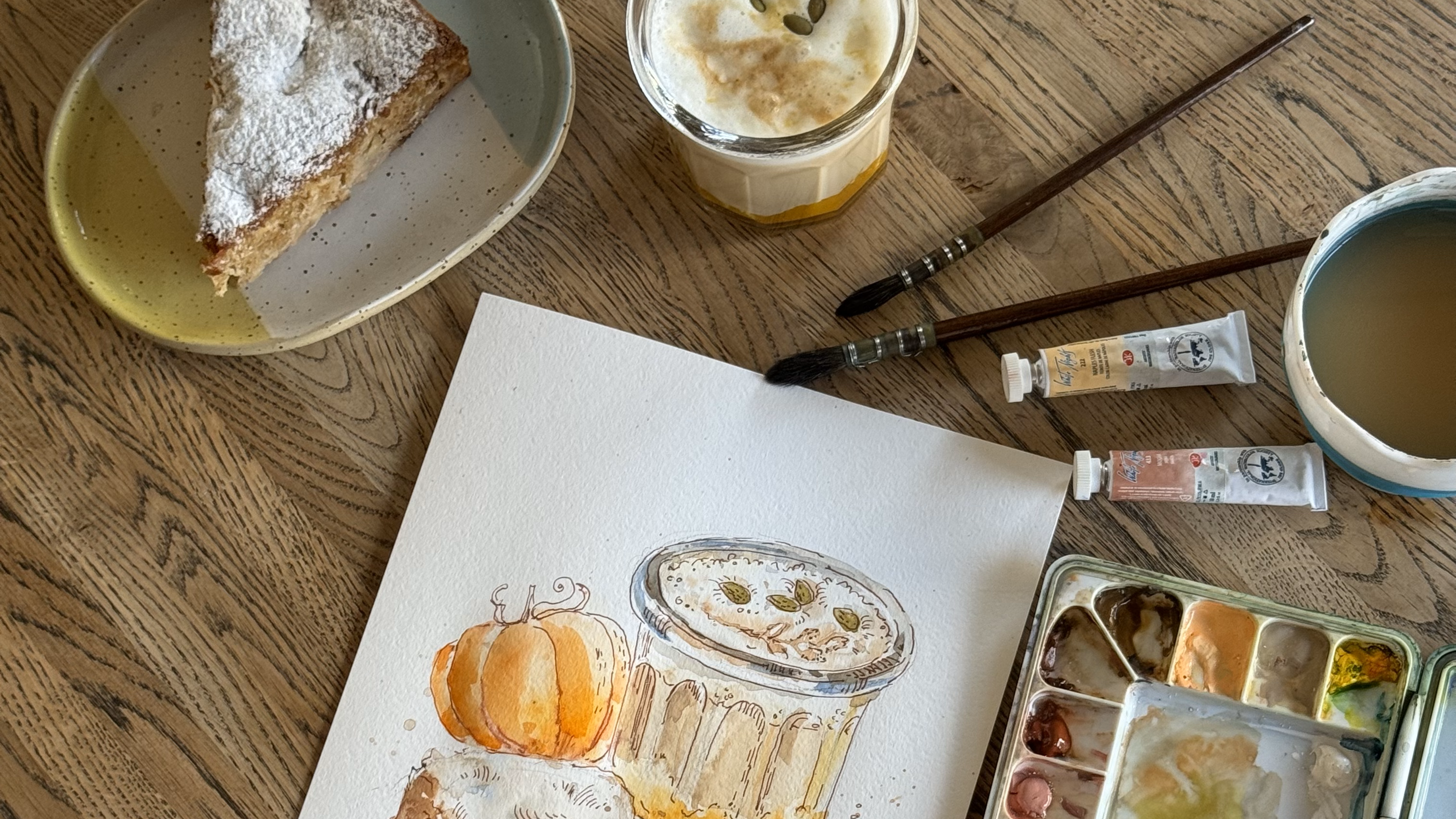 

Билеты на Food скетчинг. Тыквенный латте и шарлотка (Рельсы)