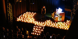 Орган при свечах