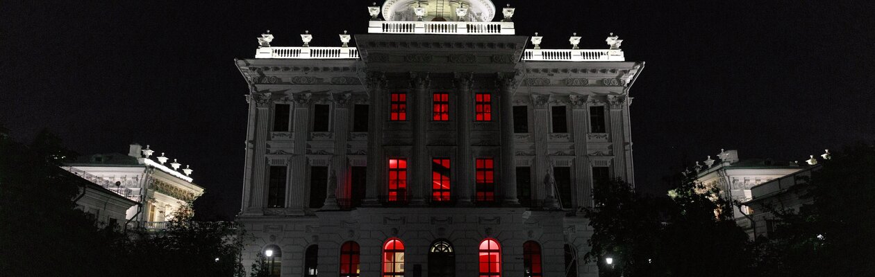 Ночь. Улица. Фонарь. Библиотека