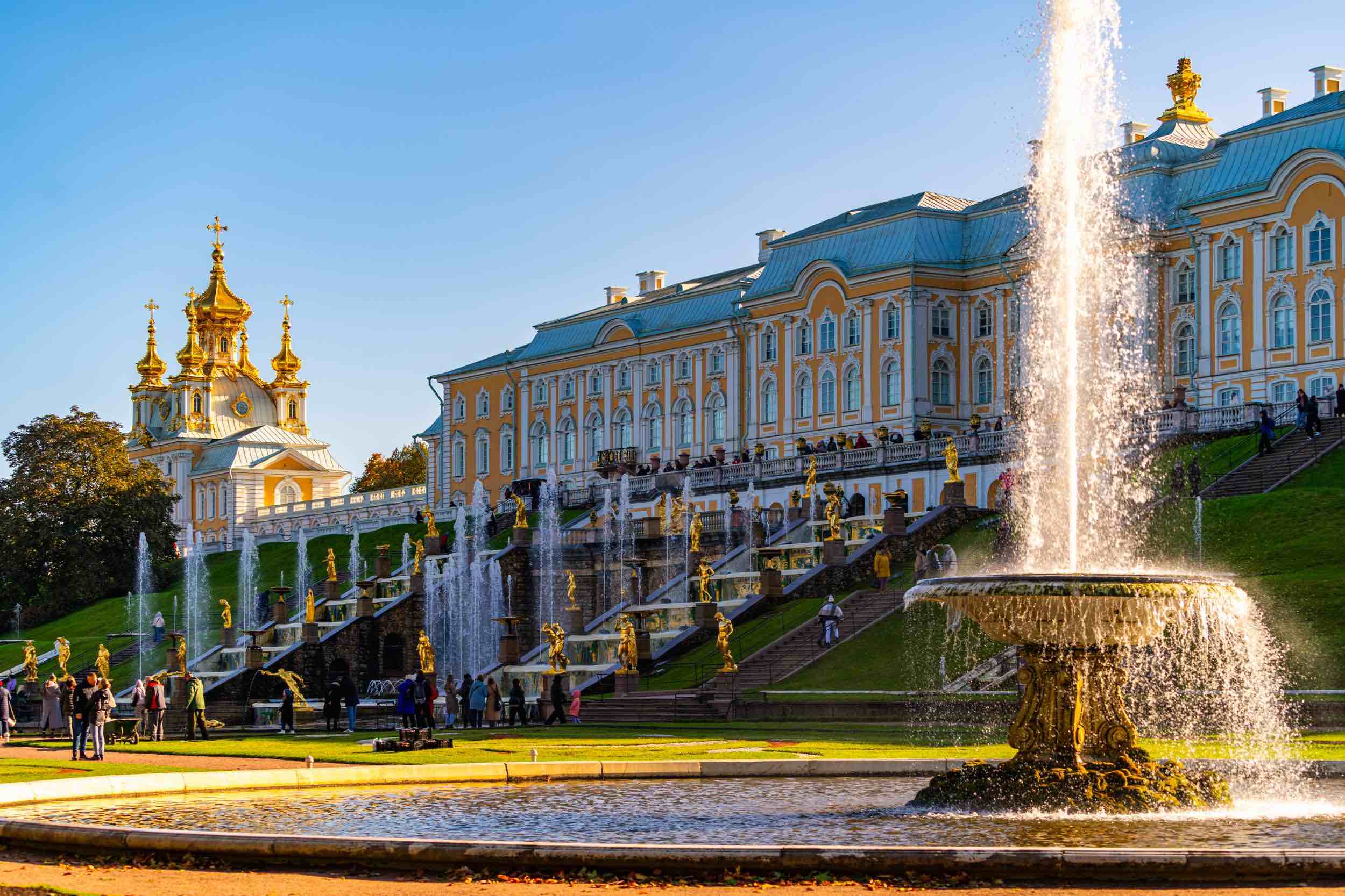 Экскурсия в Петергоф. Большой дворец в Санкт-Петербурге