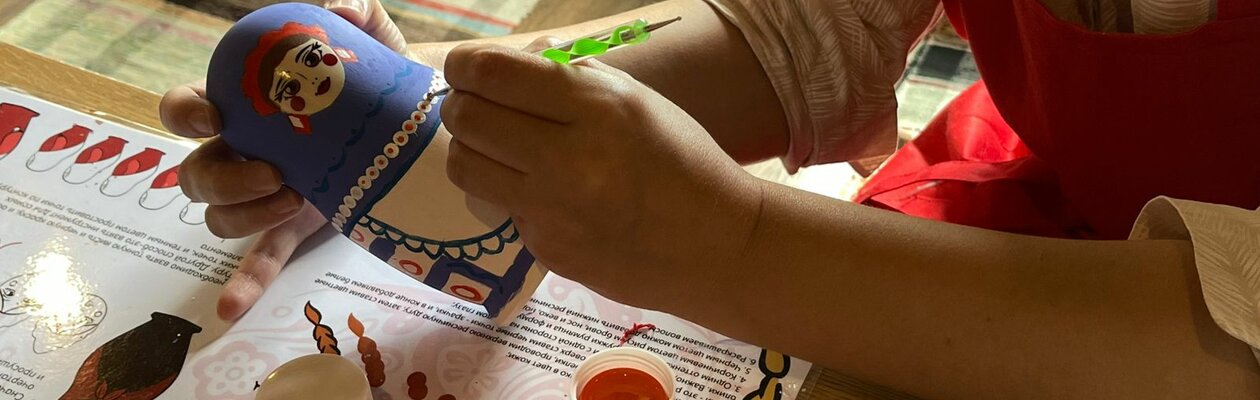 Роспись матрёшки с чаепитием