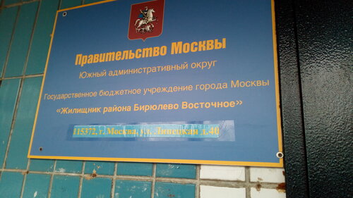 Жилищный отдел ГБУ Жилищник района Бирюлево Восточное, Москва, фото