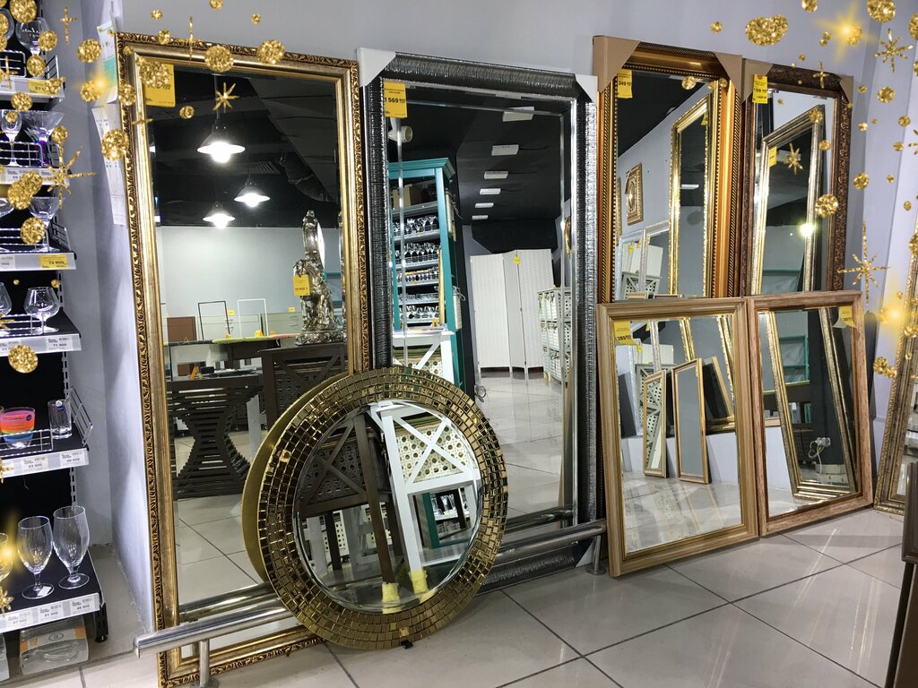 Interyer uchun mollar Maksumov Mirrors, Toshkent, foto