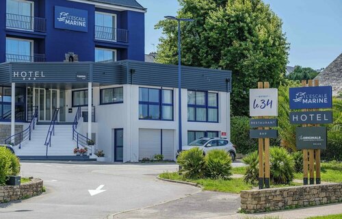 Внешний вид отеля Hôtel l'escale marine в Крозоне, фото 1
