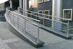 Metal Park (ulitsa Cherskogo, 1), stairs and stair railings