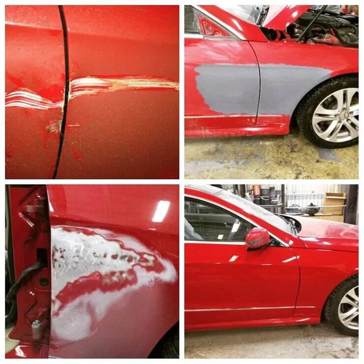 Покраска авто до и после
