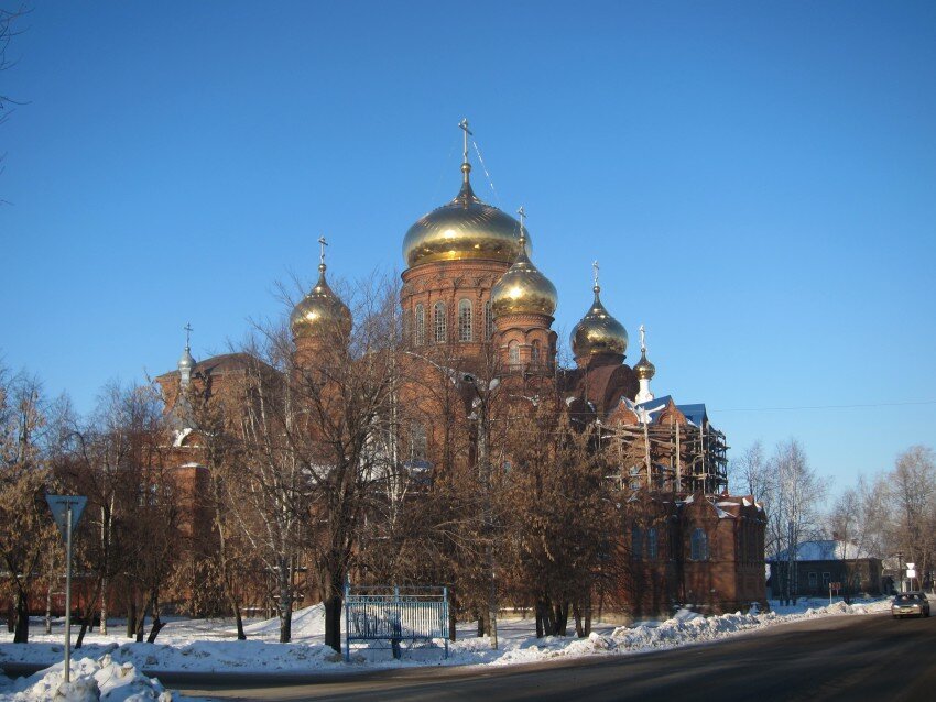 Храм Святой Троицы зимой Пермь