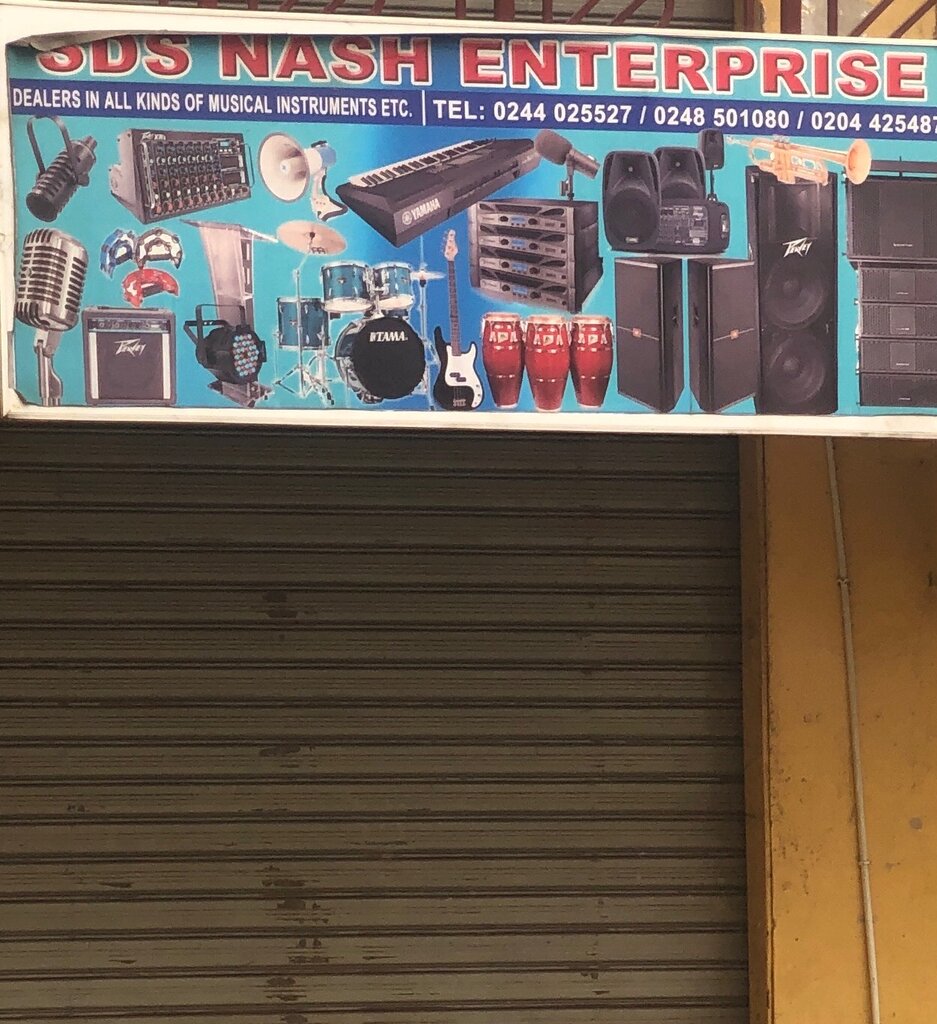 Music store Sds Nash enterprise, Accra, photo