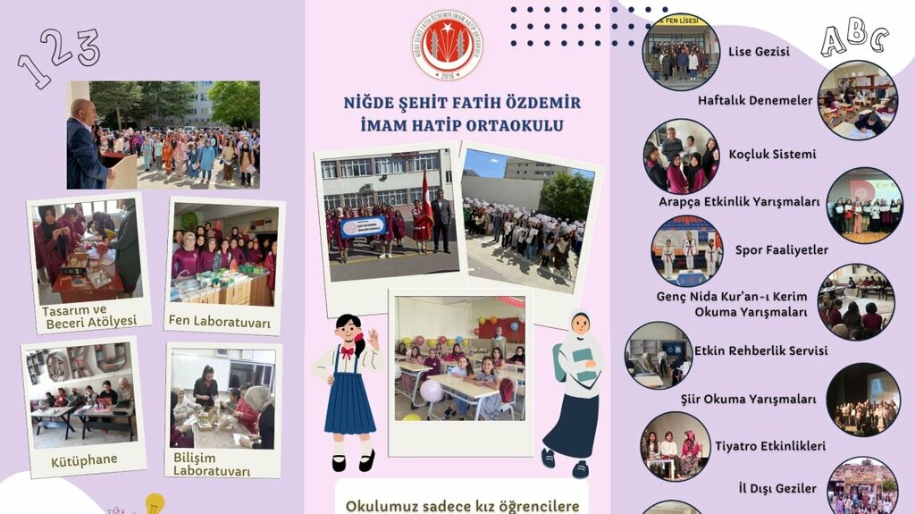 School Nigde Martyr Fatih Ozdemir Imam Hatip Secondary School, Nigde, photo