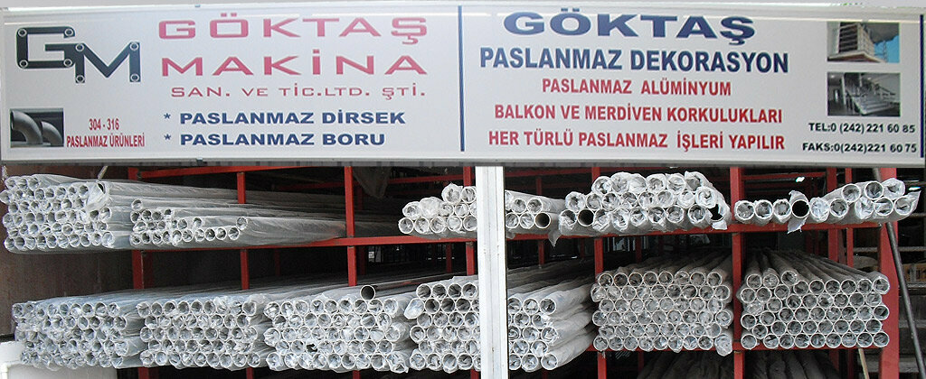 Aluminum, aluminum structures Göktaş Makina, Antalya, photo