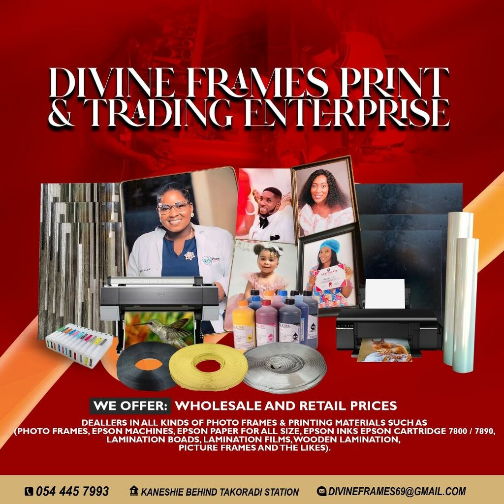 Printing materials Divine Frames Print And Trading Enterprise, Accra, photo