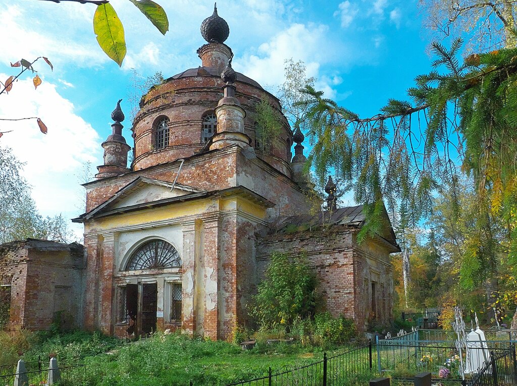 كنيسة أرثوذكسية Tserkov Ikony Bozhiyey Materi Kazanskaya V Nikola Shire ، مقاطعة كوستروما، صورة
