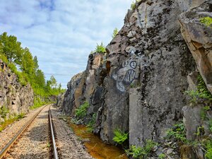 Железнодорожная выемка Импилахти (Republic of Karelia, 86K-248), landmark, attraction