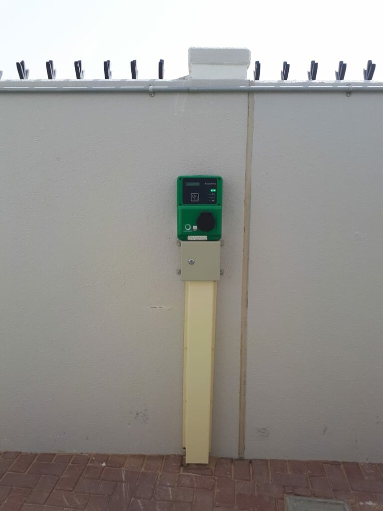 Electric car charging station EV Green Charger, Dubai, photo