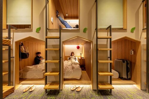 Гостиница Cho Stay Capsule Hotel - Taoyuan Airport T2 в Таоюане