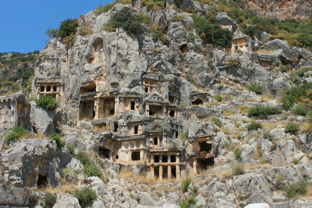 Landmark, attraction Rock-Cut Tombs of Myra, Demre, photo