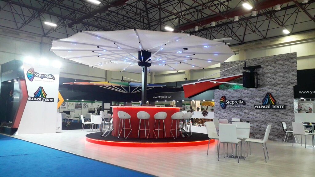 Frame and awning structures Yelpaze Awning Systems, Izmir, photo